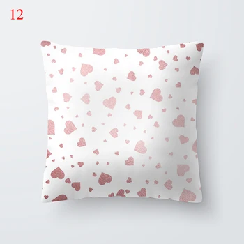 Nové Ružové Tropické listy Geometrické Vankúš Modernej Nordic Jednoduché Pillowcover Dekoratívne Gauč Hodiť obliečky na Vankúše 45*45 cm