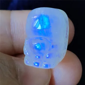 Ženy, Muži Náhrdelník Módne Crystal Pozastavenie Prívesok 18*13*10 mm AAAA Silné Modré Svetlo Pravé Prírodné Moonstone Prívesok