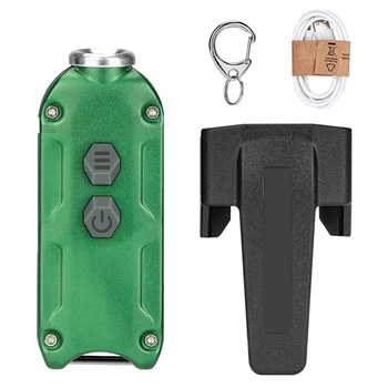 Mini Kovové Keychain Svetlo Postavený V 500 mAh Batéria, USB Nabíjateľné Keybutton XPG-2 Bielym Svetlom Baterky pre Outdoor Camping