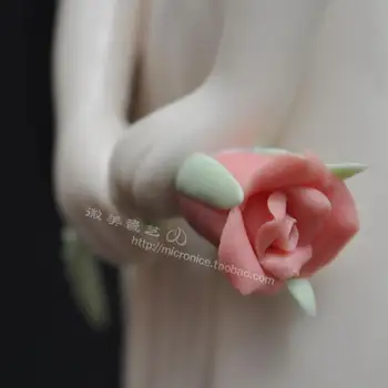 12 palcový rose dievča ozdoby rose výročie svadby darček keramické čl. Milujem ľudí