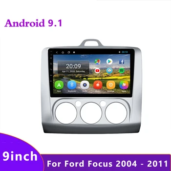 JOYINCAR Android 9.1 Autoradio Pre ford focus 2 Mk2 2004-2011 autorádia Multimediálne Video MP5 Prehrávač, GPS Navigáciu 2 din 2+32 GB