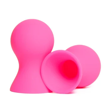 Bradavky prísavky silikónové masáž prsníka masér pre ženy, 1 pár non-jedovaté hračky