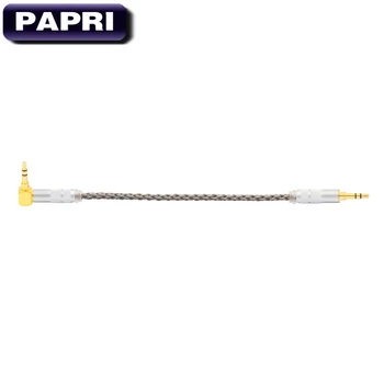 PAPRI DIY Audio Kábel PVC 99.99997% OCC pre Slúchadlá, Káble, 3.5 mm AUX Konektor Samec Samec 8 Jadier Ručné Line