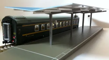 1/87 Model Vlaku ho rozsahu Pokryté platformu diy kit architektonický model materiál piesok tabuľka model materiálov Doprava Zadarmo