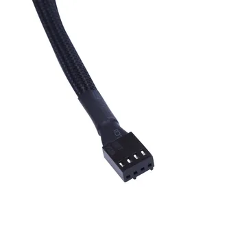 1 a 2 Spôsobom, Y-Splitter Rukávy 4-Pin PWM Konektor Ventilátora Predlžovací Kábel Adaptéra