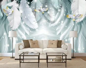 Beibehang stenu papier Prispôsobené modernej Nordic minimalistický ručne maľované perie krásny abstraktné pozadie 3d tapety
