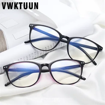 VWKTUUN Vintage Optické Okuliare pre Ženy Nit Smer Okuliare Rámy Kórea Okuliare, Rám, Ženy, Študenti Krátkozrakosť Objektív Rám