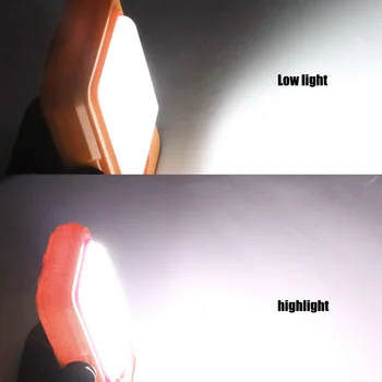 Rechargeabe COB LED Pracovné Svetlo Blesku Prenosné Kempingové Svietidlo na Čítanie S akumulátorom Magnetické USB Mobile Svetlo Napájania Baterky
