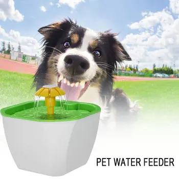Pet Automatické Pitnej Fontány Cat Dog Smart Vody Zásobník Vody Feeder Jedinečný Lotus Dizajn Pitnej Fontány