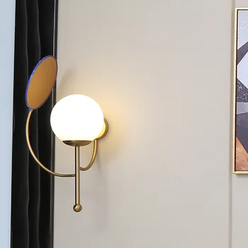 Moderné wandlamp arandela sklenenú guľu jedálne, spálne, chodby espelho nástenné svietidlá pre domácnosti