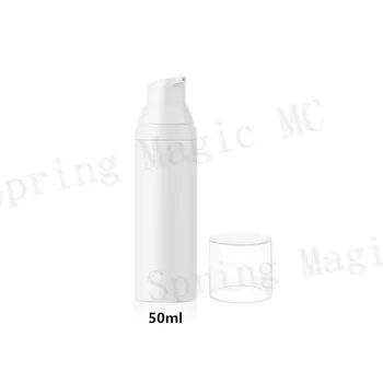 30ML/50ML/75ML Biela Vysávače Plastové Fľaše S Mliekom Čerpadla Jasné Vekom Podstatou/Nadácie/opaľovací Krém pre Starostlivosť o Pleť Kontajner