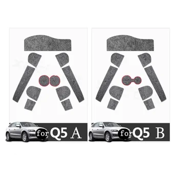 Pre Audi A4L A6L Q3 Q5 Brány slot pad Dvere Groove Podložka protišmyková podložka Interiérové Lišty dekorácie príslušenstvo styling Pohár rohože