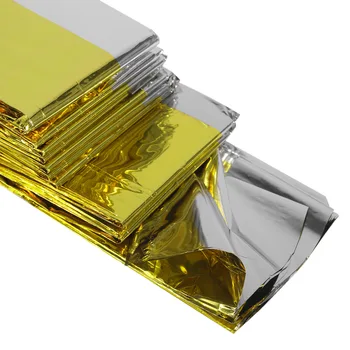 Nové 160 x 210 cm Núdzové Deka Námornícke Tepelnej Izolácie opaľovací Krém Deka Gold Silver Dvojité Farba Hot Predaj