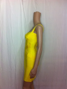 2020 nové módne letné žltá špagety popruh milú, sexy ženy, krátke rayon hl obväz šaty