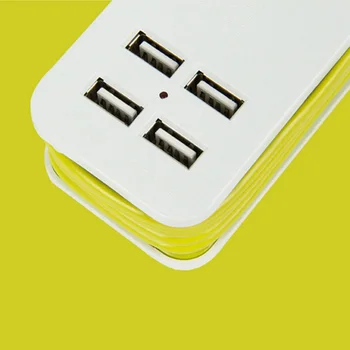 Rozšírenie Elektrickej Zásuvky Prenosné Plnenie Porty USB Travel Domácnosti rozvodky Elektrické Zásuvky Napájacie konektory Smart Charg