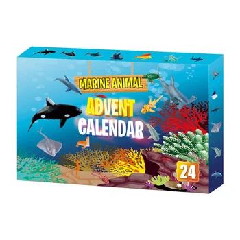 2020 Vianočný Adventný Kalendár 24PCS Morský Živočích Hračka Vianočné Odpočítavanie Darček pre Deti, Chlapci a Dievčatá L5