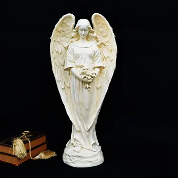 Predaj 79 cm Pamiatky Socha Slobody Poprsie Anjel Socha Continental Domáce Dekorácie Živice Umenie a Remeslá Darček L2161