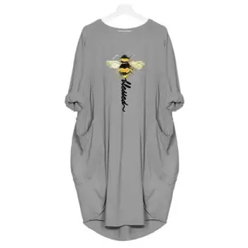 Hillbilly Vrouwen Bee Soort Viery 2020 Nové Módne Vrecku Zviera Tlače T-Shirt Pre Ženy Harajuku Grafické Tees