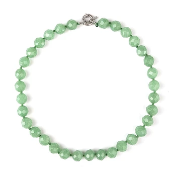 Prírodný kameň náhrdelník fashion party Náhrdelník rôzne šperky, perly 10 mm náhrdelník DIY korálky Elegantný náhrdelník uzol pre mamu