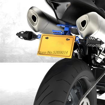 LED CNC Hliníkové Motocykel Licencia poznávacia značka kryt Pre Mt09 Tracer Bmw R1200Gs Dobrodružstvo S1000Rr Kapotáže, a To 750