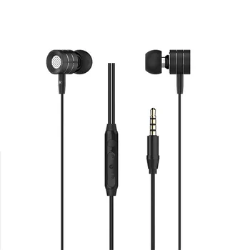 EPULA Prenosné 3,5 mm káblové redukcie šumu čistú kvalitu zvuku in-ear slúchadlá ergonomické magnetické športové slúchadlá pre telefón