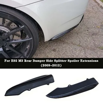 K Štýl Uhlíkových vlákien Zadný Nárazník Strane Splitter Spojler Rozšírenia Pre BMW E92 E93 M3 2Door