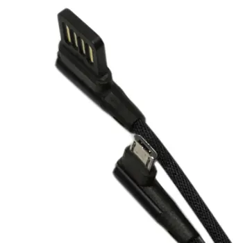 Mobilný Telefón Nabíjanie Kábel Rýchle Nabíjanie USB Napájací Kábel Koleno Dátový Kábel pre Android/Typ-C