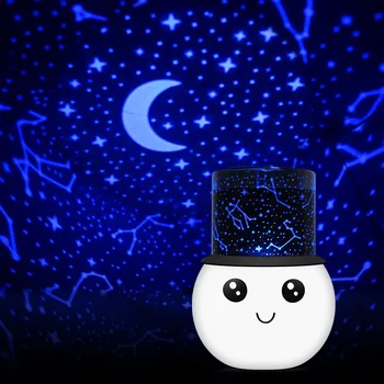 Romantický Spálne Dekorácie Nočné Svetlo LED Projektor Lampa Bliká Novinka Hviezdna Star luny Sky Projektor Pre Deti dieťaťa