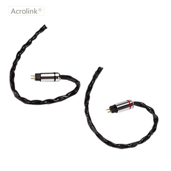 Acrolink 1,2 m Vysoký Qulity 8core Inovované Strieborné Pozlátené Slúchadlá s 0.78 mm 2 Kolíky Rozhranie pre 4.4 XLR Audio konektor pre Slúchadlá a Kábel