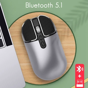 M203 Wireless Mouse Home Office Stlmiť Nabíjateľná Bluetooth 5.1+2.4 G Duálny Herný Počítač Myš