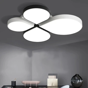 White Black LED stropné osvetlenie stropné svetlá pre obývacie izby, spálne, lustre Strop haly moderné stropné svietidlo