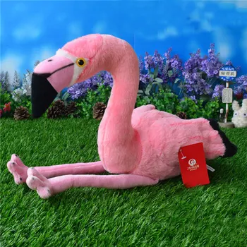 25 CM Výška Sedenia Flamingo plyšová Reálneho Života voľne Žijúcich Zvierat, Vtákov, Plameniakov Plyšové Hračky Pre Deti, Dievča, Chlapec Dary