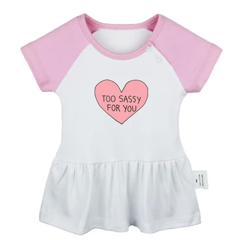 Ružová Láska Príliš Drzý Pre Vás Milujem Spanie Dizajn Novorodenca Dievčatá Šaty Batoľa Detská Bavlna Oblečenie