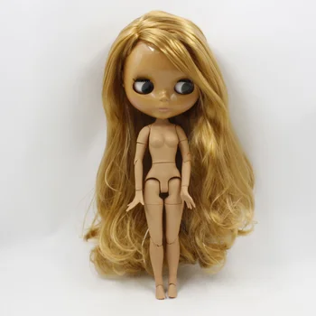 ĽADOVÉ DBS Blyth 1/6 bjd bábiky spoločný orgán factory tmavá pokožka bábiky BL331 Divokej strane obruby módne kadere vlasov pre dievča súčasnosti urob si sám