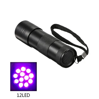 Multi-fonction Pet moču detekcia UV Ultra Violet 12 LED Baterka Blacklight Svetlo 395 Inšpekcie Lampy Baterky