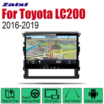ZaiXi Android 2 Din Auto Radio Na Toyota Land Cruiser LC200 2016~2019 Auto Multimediálny Prehrávač GPS Navigačný Systém, Rádio, Stereo