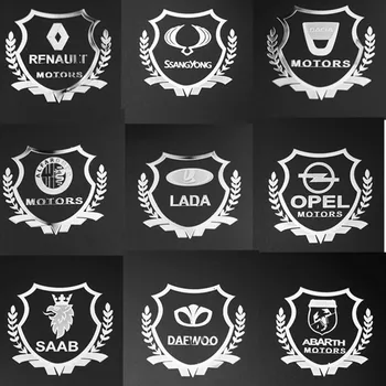 Automobilový Okno Dekor logo Auta Styling pre alfa romeo nissan hyundai ford mazda Fiat peugeot subaru škoda kia Renault, Opel