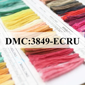 Snowlover,Vyšívanie, remeslá 10pcs/veľa 1,2 m Multicolors možnosť DMC3849-ECRU Cross Stitch Bavlna Šitie Korky Vyšívacie nite