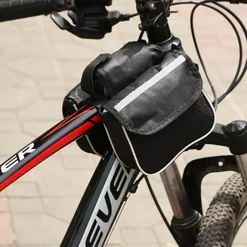 Bicykel Rám odolný proti opotrebeniu Vrecka Puzdro na Bicykli Predné Hlavu Hornej rámovej Trubky Bike Travel Prípade s reflexné pásky Cyklistické Doplnky