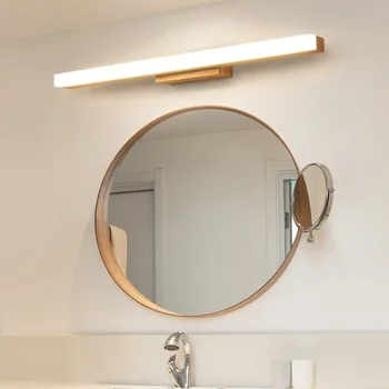 Moderná Severská Zrkadlo Nástenné svietidlo Jednoduché Obliekanie make-up Kúpeľňa Steny Ľahké Nepremokavé a Anti-fog Wc Kabinetu Svietidlá