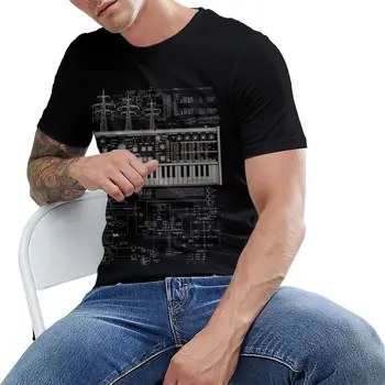 Bežné Microkorg Korg Priemyselné Synth T Shirt Syntetizátor, Techno Elektronické Hudobné Nástroje Lete Hip Hop Tee Tričko