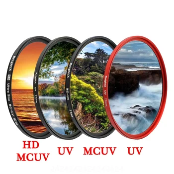 KnightX HD UV MCUV 49 52 55 58 62 67 72 77 MM Objektív Filter Pre canon eos sony nikon 500d 1200d svetlo d80 nastaviť 52MM 58MM