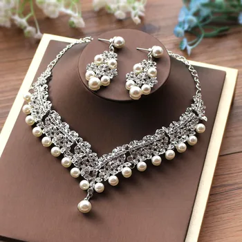 Alexzendra Srdce Tvar Svadobné Šperky Klasickej Indickej Svadobný Náhrdelník Luxusné Crystal Kamienkami Šperky pre Nevestu