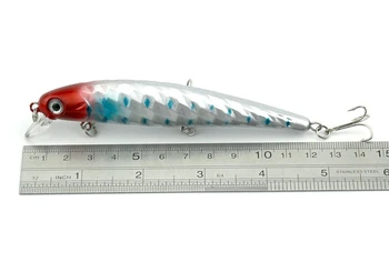 6pcs 12 cm/13.8 g 4# háčik Rybárske Lure Morské Bionic Návnadu Minnow Crankbaits návnad Sea Ice Raft Rybolov, Plávanie Hĺbka 0,9 až 2,2 m