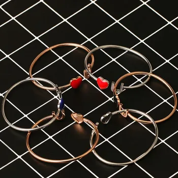 2021 Predaj Módne šperky Otvoriť láske Epoxidové BraceletCrystals Z Bulharska U-tvarované micro vložiť jednoduchý náramok pre ženy darček