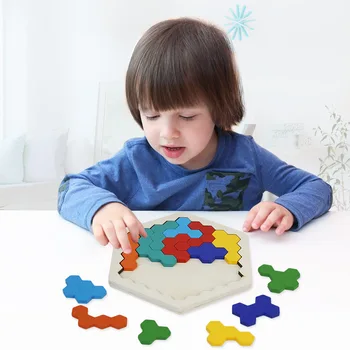 Drevené Hračky, Puzzle Skladačka Rada Geometrického Tvaru Dieťa Montessori Hračky Vzdelávacie Inteligencie, Hračiek Mozgu Teaser Deti Darček