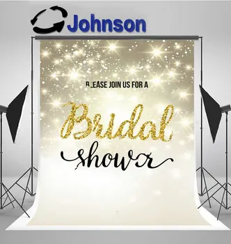 Svetlé Bling Gold Glitter Iskrivý Svadobné Sprcha pozadí Vysokej kvality Počítač tlač svadobné pozadí