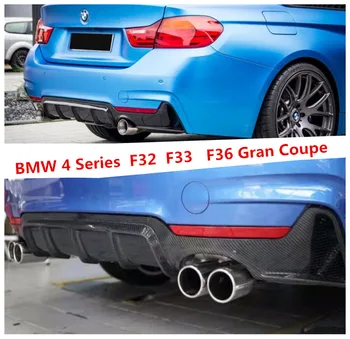 Carbon Fiber Zadné Pery Spojler Pre BMW 4 Série F32 F33 F36 Gran Coupe 2013...2016.2017 Auto Nárazníka Difúzor Modifikácia