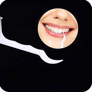 50pcs Jednorazové Špáradlá Zubná Niť Zuby Čistenie Ústnej Starostlivosti Plastové Zub Vyberá Medzizubná Kefka