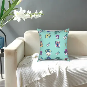 Animal Crossing Opakovanie Vzoru Pillowcover Dekorácie Hry Vankúše Hodiť Vankúš pre Domáce obojstrannej Tlače Vintage